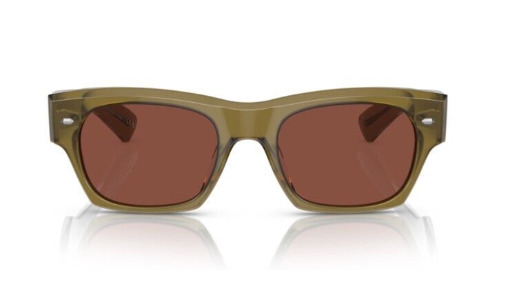 Oliver Peoples 0OV5514SU Kasdan 1678C5 Dusty Olive/Burgundy Unisex Sunglasses