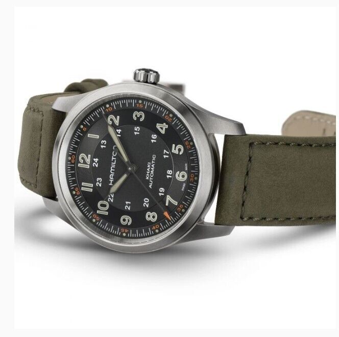 Hamilton Khaki Field Titanium Automatic Black Dial Men's Watch H70205830
