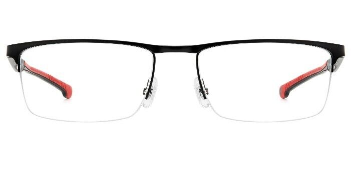 Carrera CARDUC 009 0OIT 00 Black Red Rectangular Men's Eyeglasses