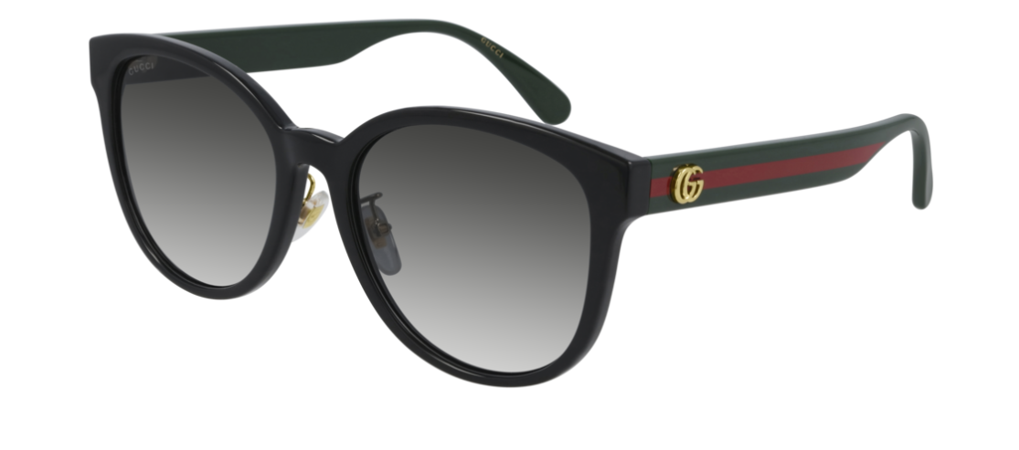 Gucci GG 0854SK 001 Black Green/Gray Gradient Women's Sunglasses
