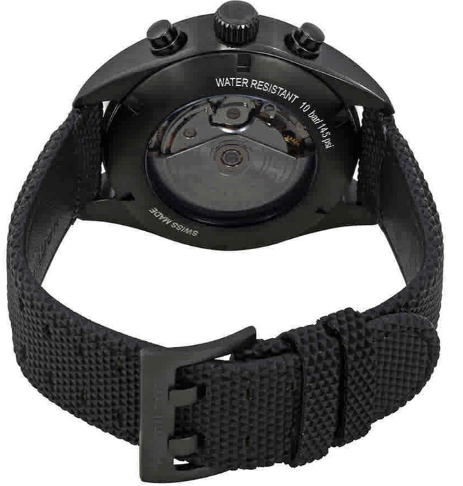 Hamilton Khaki Field Auto Chrono Black Leather Men's Watch H71626735