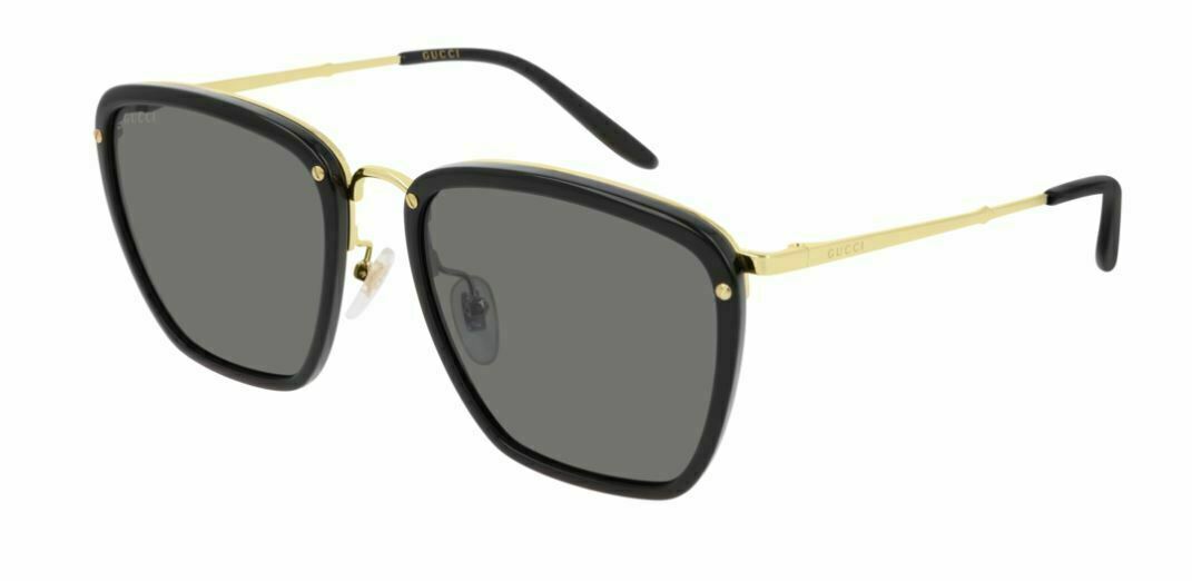 Gucci GG0673S 001 Black/Gold Sunglasses