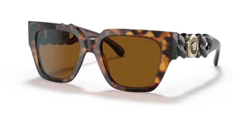 Versace 0VE4409 511963 Havana/ Dark Bronze Square Women's Sunglasses