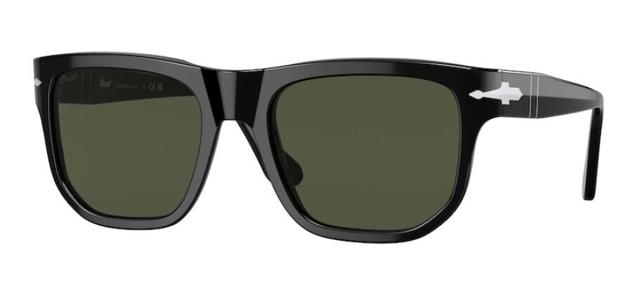 Persol 0PO3306S 95/31 Black/Green Unisex Sunglasses