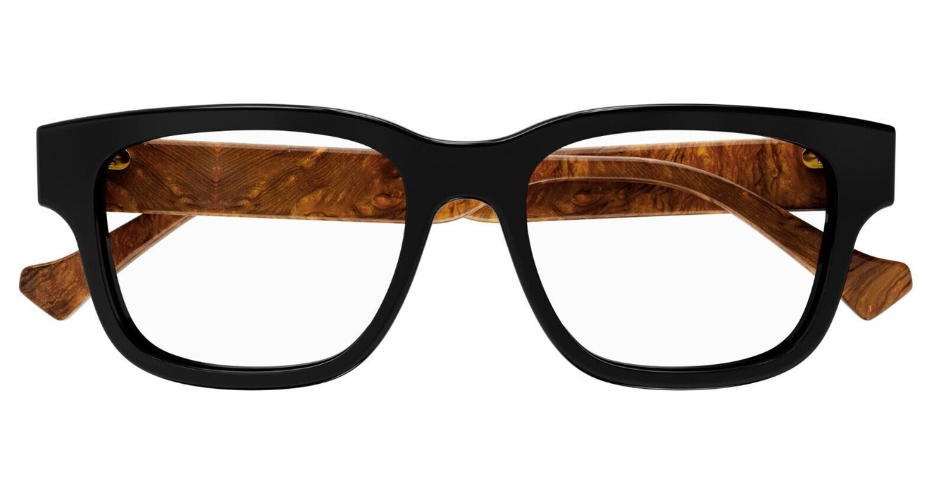 Gucci GG1303O 001 Black Rectangular Men's Eyeglasses