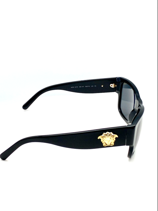 Versace VE4275 GB1/87 Black/Gray Full-Rim Square Men's Sunglasses
