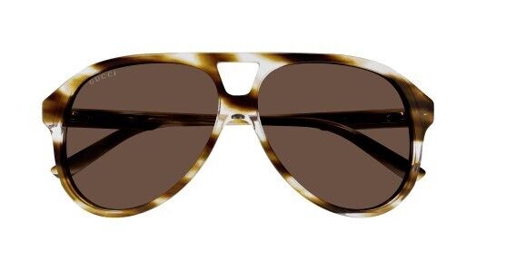 Gucci GG1286S 003 Havana/Brown Soft Square Men's Sunglasses