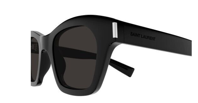 Saint Laurent SL 592 001 Black/Black Soft Square Men's Sunglasses