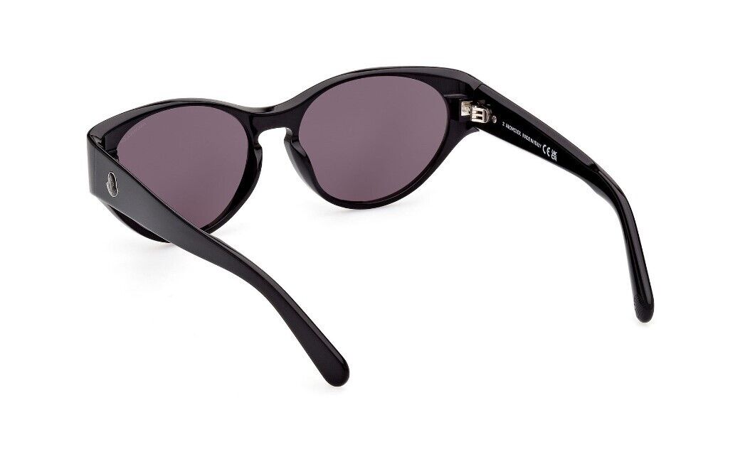 Moncler ML0227 Bellejour 01A Shiny Black/Smoke Lenses Women's Sunglasses