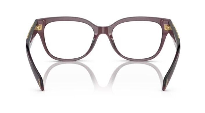 Versace 0VE3338 5209 Transparent Violet/ Clear Square Women's Eyeglasses