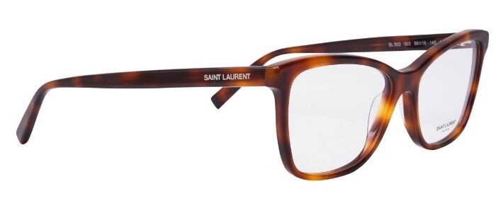 Saint Laurent SL 503 003 Havana Cat-Eye Women's Eyeglasses