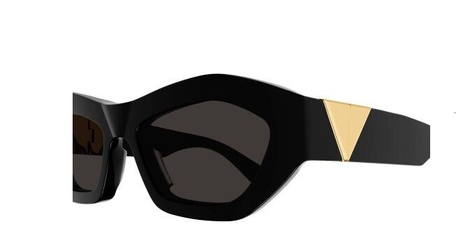 Bottega Veneta BV1221S 001 Black/Grey Butterfly Women's Sunglasses