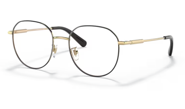 Versace 0VE1282D 1433 Gold/black Women's Round Eyeglasses