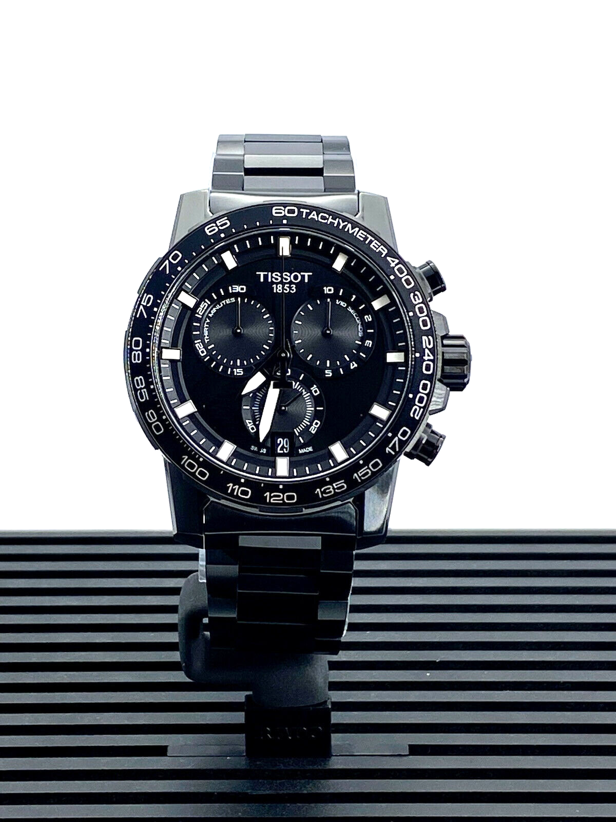 Tissot Supersport Chrono Black PVD Strap Men's Watch T1256173305100