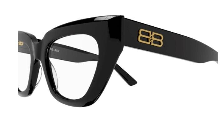 Balenciaga BB0238O-001 Black Cat-Eye Women's Eyeglasses