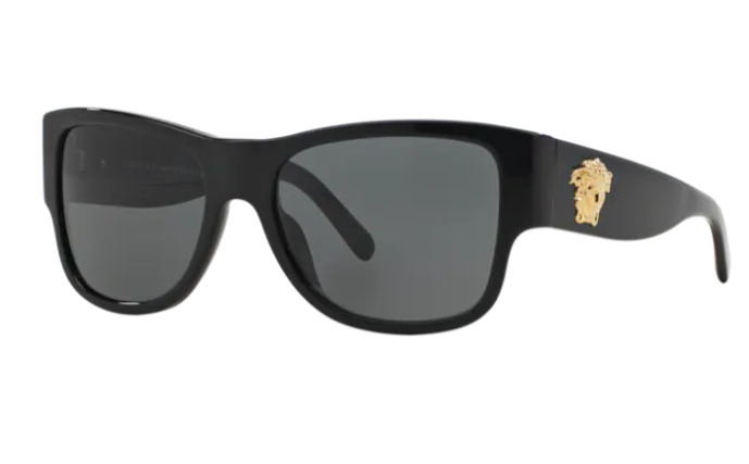 Versace 0VE4275 GB1/87  Black / Dark Grey Square Men's Sunglasses