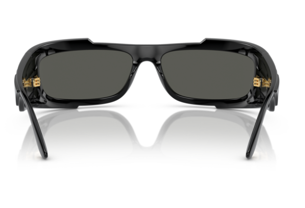 Versace VE4446 GB1/87 Black /Dark grey Rectangular Men's Sunglasses