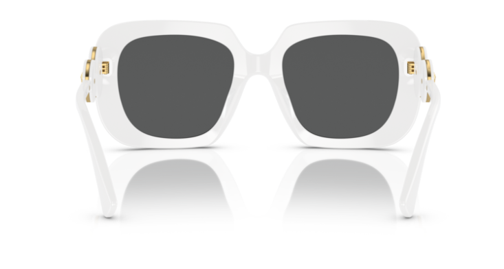 Versace 0VE4434 314/87 Optical white/Dark grey Square Women's Sunglasses