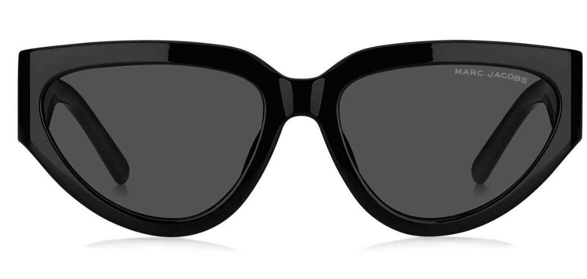 Marc Jacobs Marc-645/S 0807-IR Black/Grey Cat-Eye Women's Sunglasses