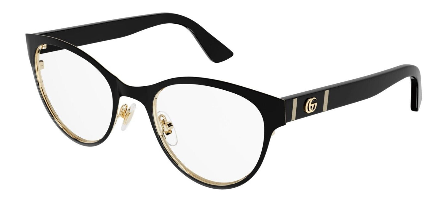 Gucci GG1114O 001 Black Cat Eye Round Women's Eyeglasses