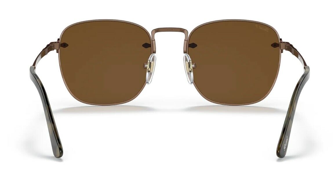 Persol 0PO 2490S 114857 Brown Polarized Square Men's Sunglasses