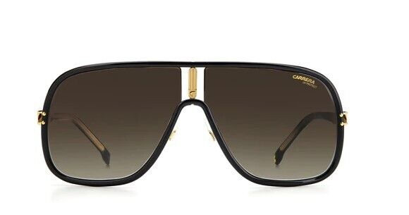 Carrera FLAGLAB 11 00R60/HA Black/Brown Gradient Rectangle Unisex Sunglasses