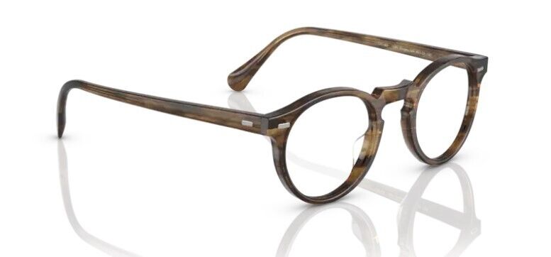 Oliver Peoples 0OV5186 Gregory Peck 1689 Sepia Smoke 45mm Round Men's Eyeglasses