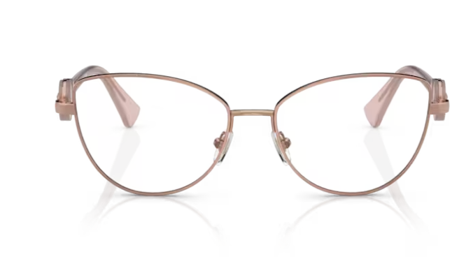 Versace 0VE1284 1412  Rose gold Cat Eye 53MM Women's Eyeglasses