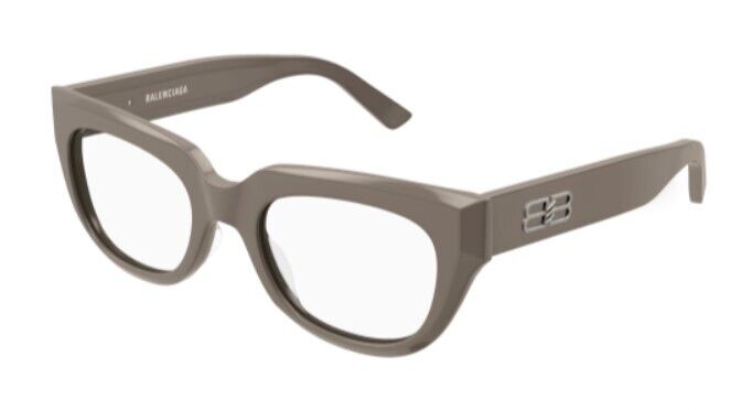 Balenciaga BB0239O-004 Brown Square Women's Eyeglasses