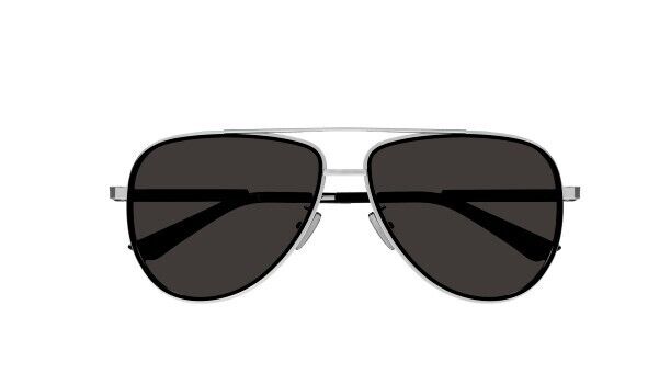 Bottega Veneta BV1240S 003 Silver/Grey Oval Men's Sunglasses
