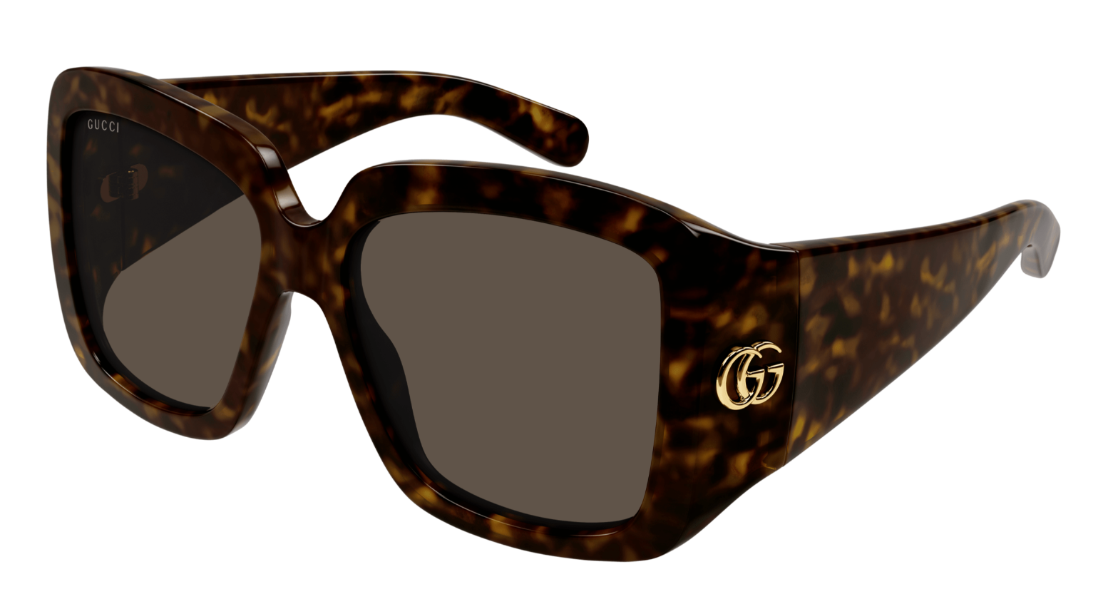 Gucci GG1402SA-002 Havana/Brown Oversized Square Women's Sunglasses