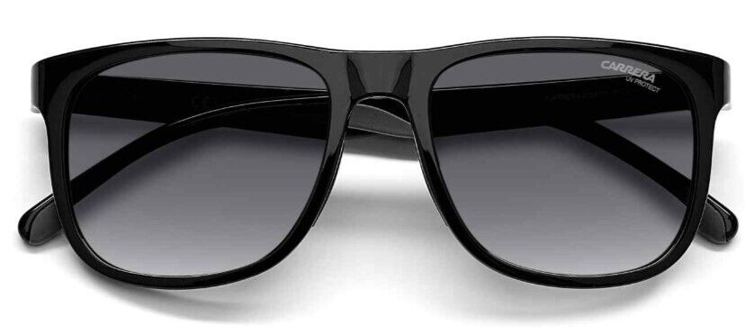 Carrera 2038T/S 0807/9O Black/Gray Shaded Rectangle Unisex Teen's Sunglasses