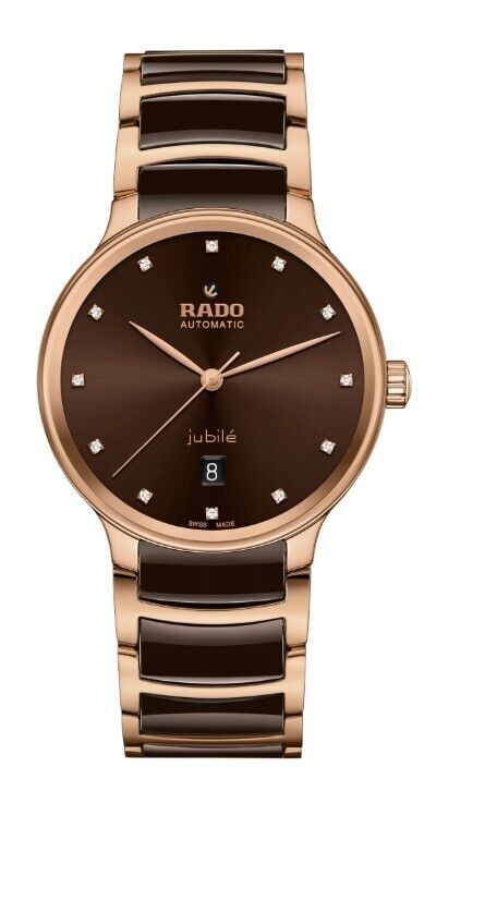 Rado Centrix Automatic Diamonds Stainless Steel Brown DialUnisex Watch R30017732