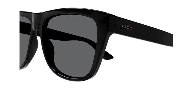 Gucci GG1345S 002 Black/Grey Polarized Rectangular Men's Sunglasses