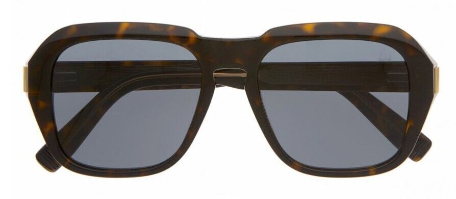 Dunhill DU0001S 003 Havana/Grey Oversized Rectangular Men's Sunglasses