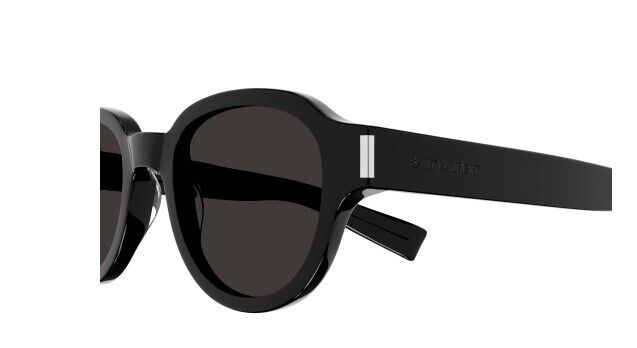 Saint Laurent SL 546 001 Black/Black Round Unisex Sunglasses