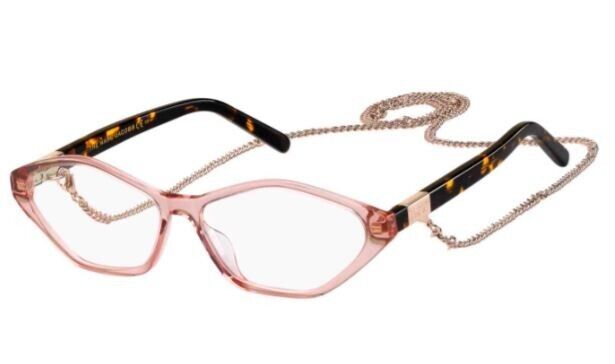 Marc-Jacobs MARC-498 0HMV/00 Havana Peach Geometric Women's Eyeglasses