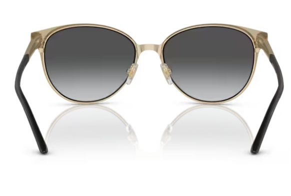 Versace 0VE2168 1377T3  Black / Grey gradient Oval Women's Sunglasses