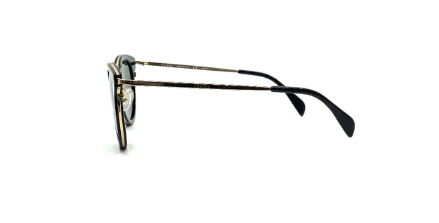 Celine CL 41373/S ANW 1E Black/Grey Round Men's Eyeglasses