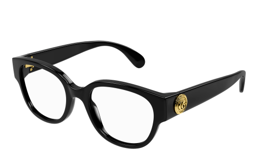 Gucci GG1411O-004 Black Rectangle Women Eyeglasses