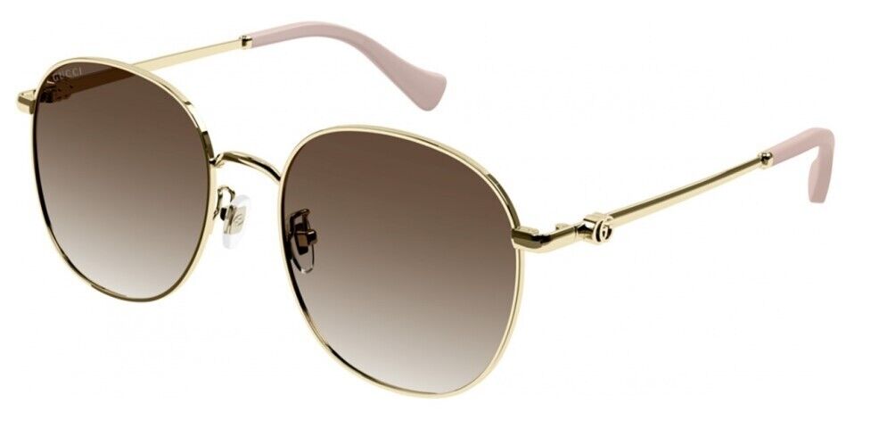 Gucci GG1142S 002 Gold/Brown Gradient Women's Sunglasses