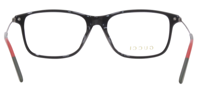 Gucci GG1050O 004 Metal Ruthenium Rectangle Unisex Eyeglasses