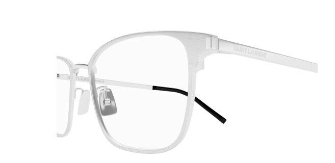 Saint Laurent SL 585 003 Silver Rectangular Men's Eyeglasses