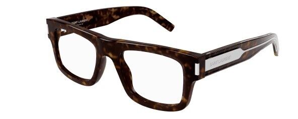 Saint Laurent SL 574 002 Havana Rectangular Men's Eyeglasses