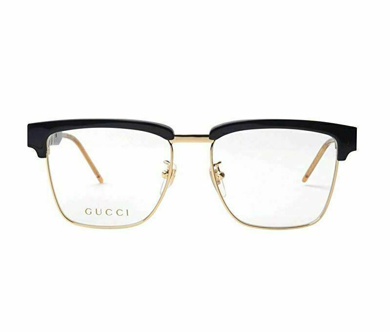 Gucci GG 0605O 001 Gold/Black Eyeglasses