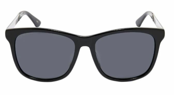 Gucci GG 0695SA 001 Black Ruthenium/Gray Sunglasses