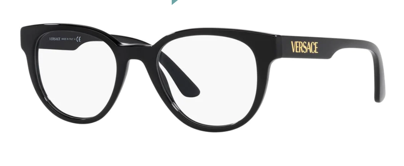 Versace VE3317 GB1 Black Oval-Round 51mm Men's Eyeglasses