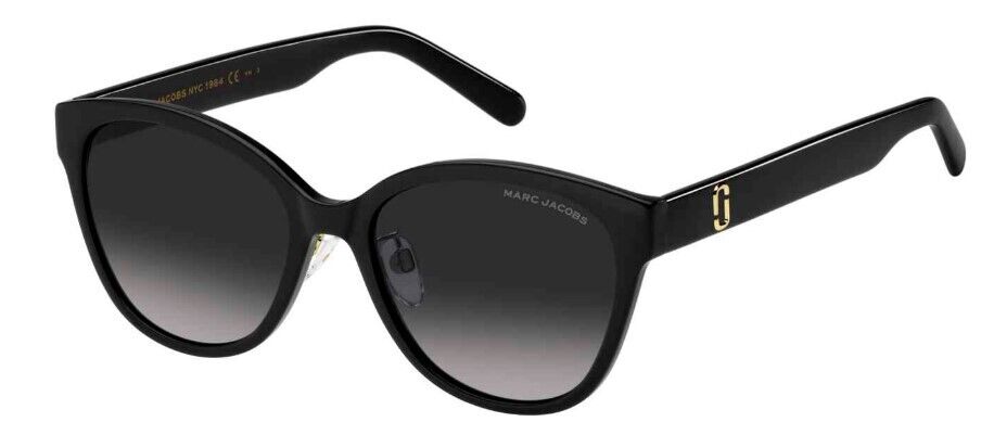 Marc Jacobs MARC-648S 0807/9O Black/Grey Shaded Cat-Eye Women's Sunglasses