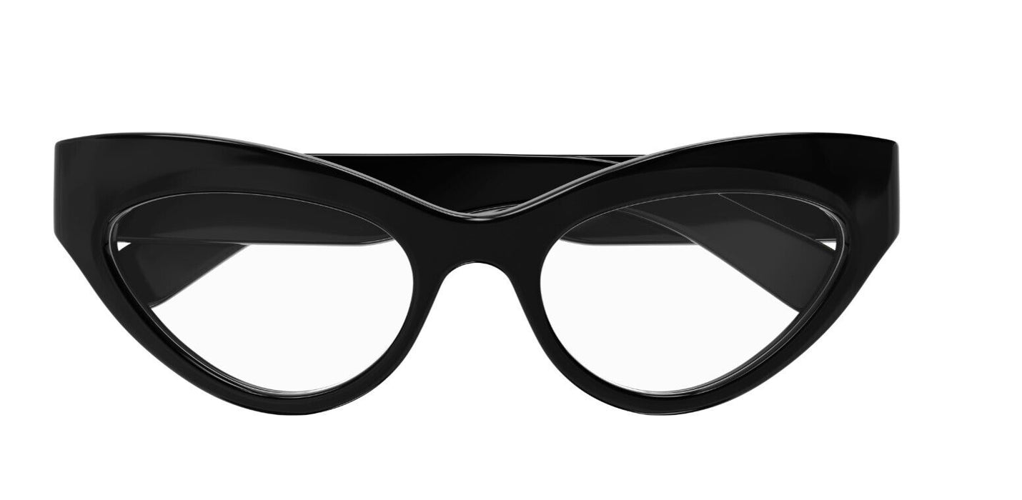 Gucci GG1295O 001 Black Extreme Cat Eye Women's Eyeglasses