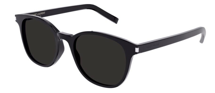 Saint Laurent SL527 ZOE 001 Black/Black Full-Rim Round Women's Sunglasses